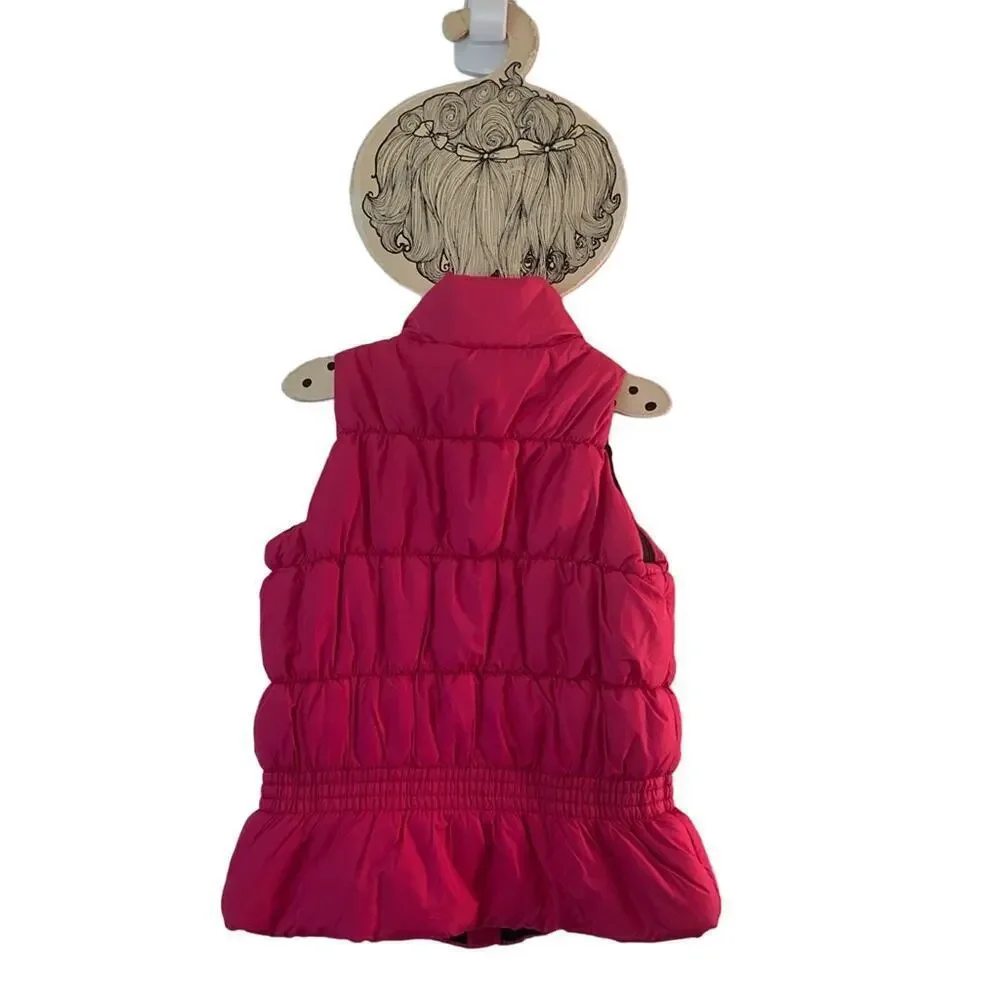 CHAPS Girl’s Pink Zip Up Puffer Vest / Size: 4